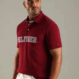 Tommy Hilfiger Brand Logo Printed Polo Collar T-shirt image 4