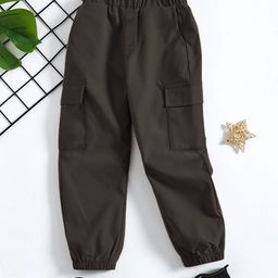 YK X Trampoline Boys Relaxed Pleated Cargos Trousers-picture-11