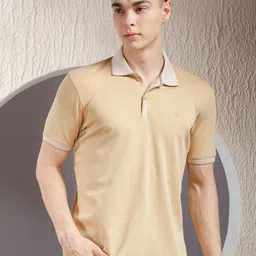 COBB Men Solid Polo Collar Cotton T-shirt-picture-12