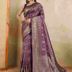 Ishin Woven Design Zari Banarasi Saree-image-25