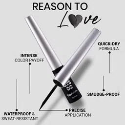 Beauty People Yes Eye Do Pop Matte Eyeliner- 8 ml- Black image 4