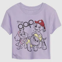 GAP Girls Paw Patrol Graphic Printed Round Neck Relaxed Fit T-shirt-picture-13