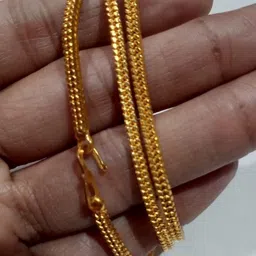 fashion fusion collection Unisex Brass-Plated Minimal Chain image 3