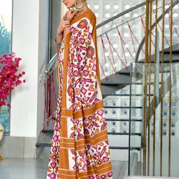 LeeliPeeri Designer Ikat Saree image 4
