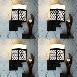 Gojeeva Black Wood Square Shaped Wall Lamp-picture-15