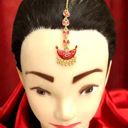 balaji gold Balaji Gold-Plated Maang Tikka image 3