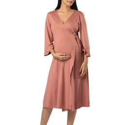 Block Hop Maternity Midi Dress-picture-23