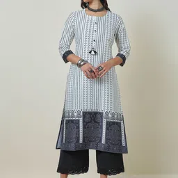 Soch Bandhani Printed Straight Kurta-image-2