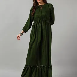 Raiyani Fashion Keyhole Neck Fit & Flare Maxi Dress-picture-32
