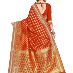 SAADHVI Woven Design Zari Pure Silk Saree image 4