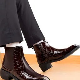 Bxxy Men 2-Inch Heel Height Increasing Chelsea Boots-picture-10