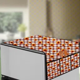 The Furnishing Tree Coffee Brown Plastic Refrigerator Cover-picture-25