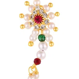 Gold Plated Alloy Nath Nose Pins-image-98