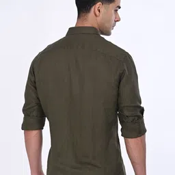 Indian Terrain Men Classic Slim Fit Opaque Casual Shirt image 3