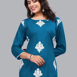 FULPARI Ethnic Motifs Embroidered Kurti-picture-22