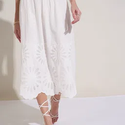 Honey by Pantaloons Pure Cotton A-Line Midi Skirt-picture-47