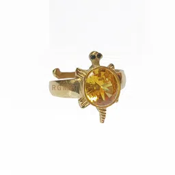 R G MART Brass-Plated Pukraj Stone-Studded Finger Ring-picture-19