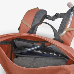 Quechua By Decathlon Hiking Backpack 16 L+4 NH500 Escape Rolltop - Terracota image 2