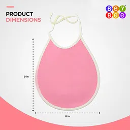 beybee Fast Dry Waterproof, Soft Cotton, Daily Use Baby Bibs For Baby Boy And Baby Girl image 5