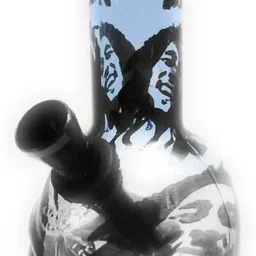 mftonline MFT ONLINE 8.2 INCH BLUE BOB MARLEY BONG Hookah Beer Bong Funnel image 3