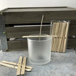 Pack of 20 Wooden Candle Wick Holders for Making Candle | (Brown) (Multipurpose) Candle-image-36