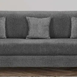 febonic Nebula Fabric 3 Seater Sofa in Charcoal Grey Colour image 1