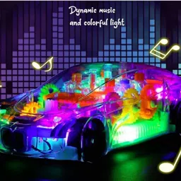 xcillince toys 360° Gear Machine Super Car- Transparent & Auto Rotating Car with Light-picture-43