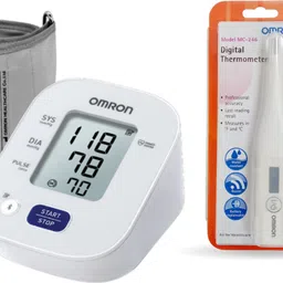 OMRON HEM-7143T1 Automatic Blood Pressure Monitor with Omron MC-246 Digital Thermometer (Combo Pack, 3 Years Warranty) Bp Monitor-image-78