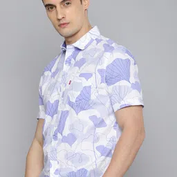 Levis Pure Cotton Slim Fit Tropical Printed Casual Shirt-picture-39