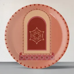 nestroots Brown & Red Printed Ceramic Wall Decor-image-83