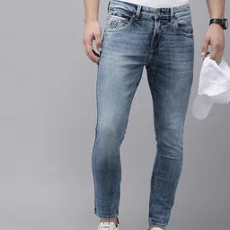 SPYKAR Men Mid-Rise Slim Fit Heavy Fade Stretchable Jeans-picture-34