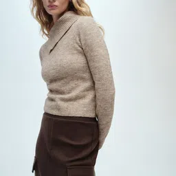 MANGO Asymmetric Turtle Neck Pullover-picture-17