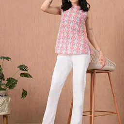Anouk Rustic Women Ethnic Motifs Print Boat Neck Pure Cotton Kurti-picture-25
