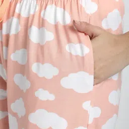 R&B Pink Cotton Printed Capris image 5