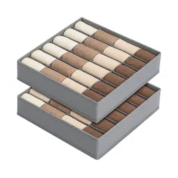 JD FRESH Grey 2 Pieces Reusable Drawer Organisers-image-14