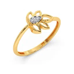 Candere by Kalyan Jewellers Stylish Design 14k Yellow Gold & Diamond Ring-picture-15