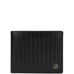 Da Milano Men Geometric Textured Leather Two Fold Wallet-picture-9