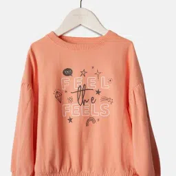 Angel & Rocket Kids Orange Printed Full Sleeves Sweatshirt-picture-22