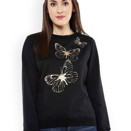 SASSAFRAS Black Printed Fleece Sweatshirt-picture-14