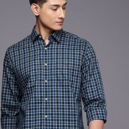 Louis Philippe Sport Pure Cotton Nirvana Slim Fit Checked Casual Shirt-picture-42