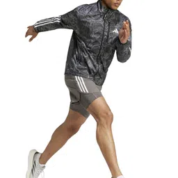 ADIDAS Men Own The Run Excite Wind.Rdy All Over Printed Slim-Fit Jacket image 4