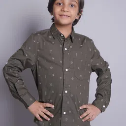 Biglilpeople Boys Standard Opaque Printed Casual Shirt-image-70