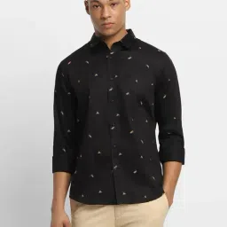 Forever 21 Black Cotton Regular Fit Printed Shirt-picture-26