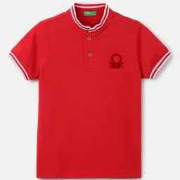 United Colors of Benetton Kids Red Solid T-Shirt-picture-40