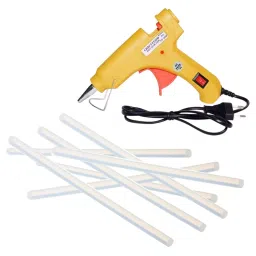CRAFTYGUN 20 W Glue Gun with 7 Sticks ON OFF Switch & Indicator 7 mm Stick Diameter Yellow, SH_(YEELOO)MINI-20WWT-7-ST-picture-30