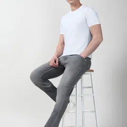 Peter England Casuals Men Slim Fit Mid-Rise Heavy Fade Jeans image 3