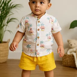 Greendeer Unisex Kids Modern Printed Casual Shirt-image-59