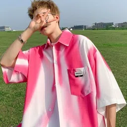 StyleCast Men Standard Oversized Fit Spread Collar Dyed Casual Shirt-picture-9