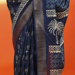 Mitera Bagh Zari Silk Cotton Sungudi Saree image 4