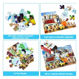 FunBlast Building Construction Jigsaw Puzzle for Kids  Set of 1- 24 Pcs Puzzle image 2